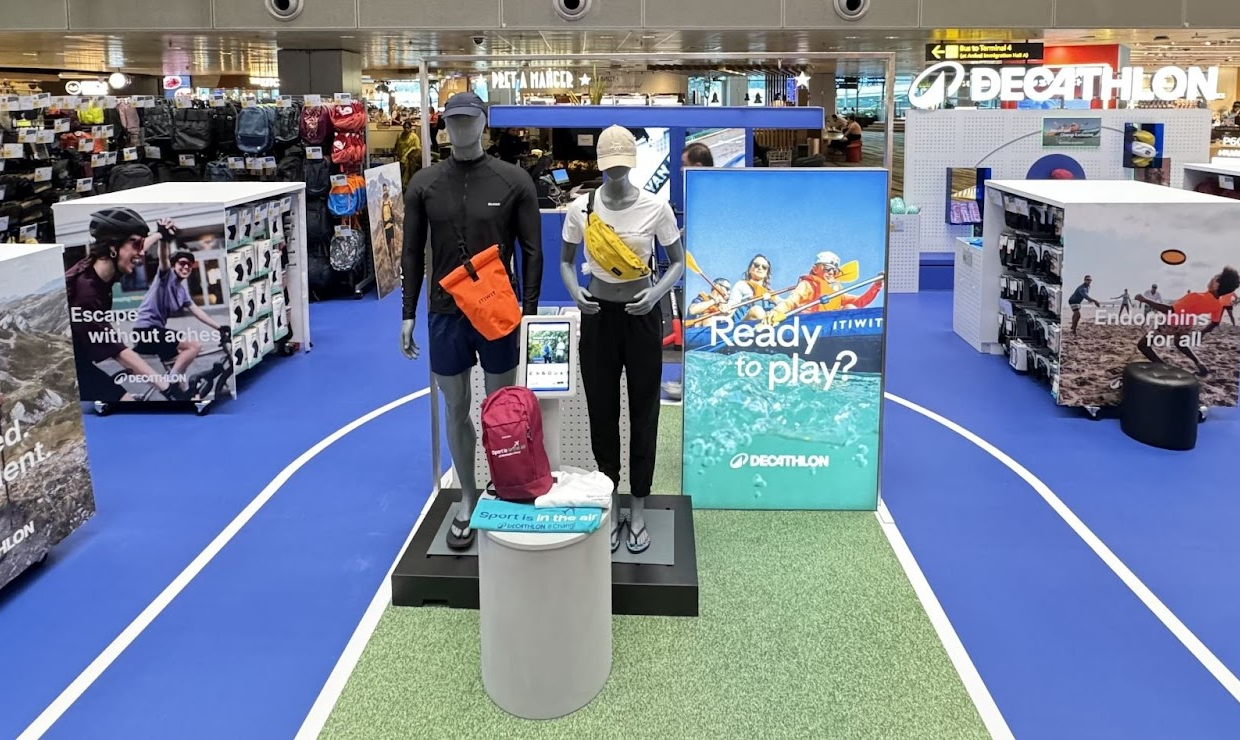 DECATHLON UNVEILS ITS FIRST POP-UP STORE AT SINGAPORE CHANGI AIRPORT TRANSIT AREA, A GLOBAL MILESTONE