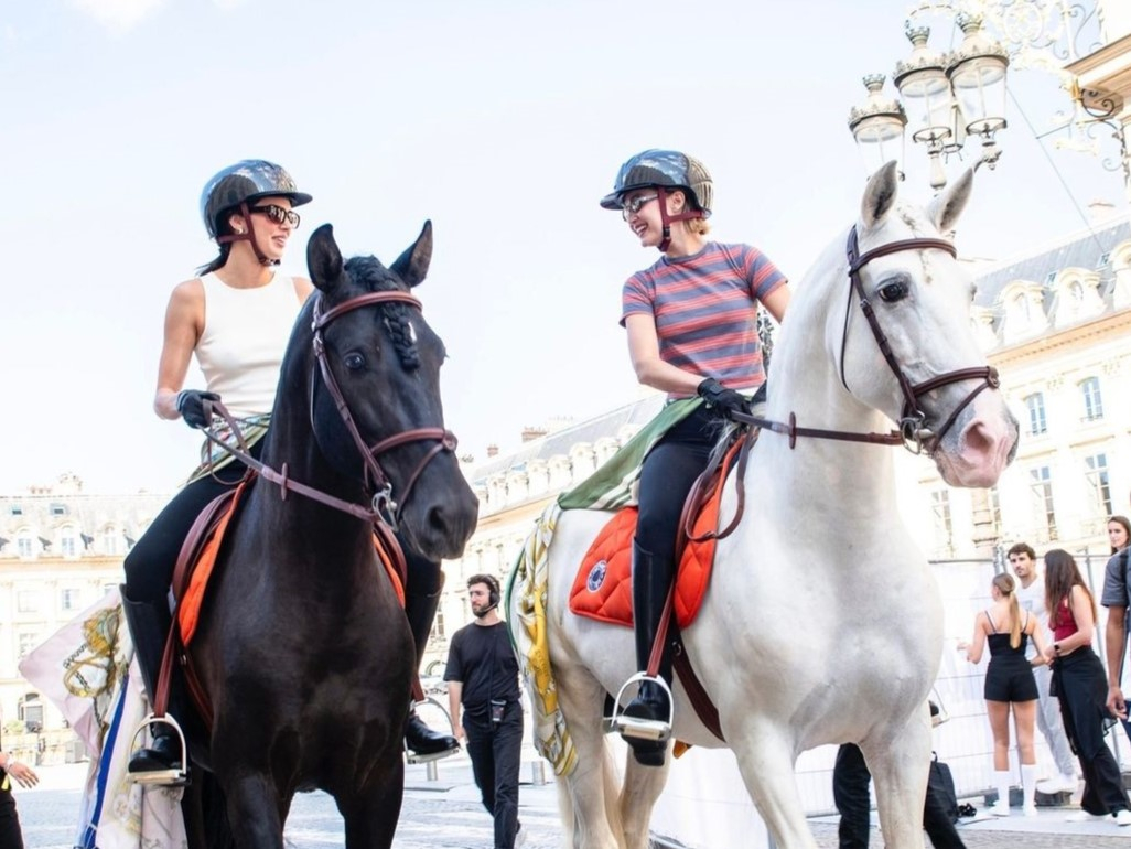 KENDALL JENNER AND GIGI HADID SHINE ON HORSEBACK AT VOGUE WORLD, PARIS