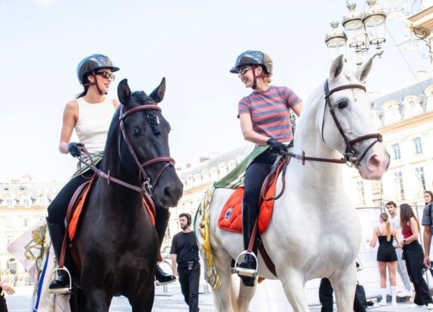 KENDALL JENNER AND GIGI HADID SHINE ON HORSEBACK AT VOGUE WORLD, PARIS