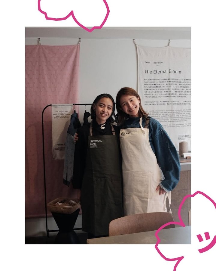 Aryenda Atma in Tokyo. The CEO who started with a five-meter pile of fabric waste in Surabaya in 2017.]