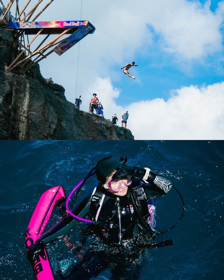 rilly underwater. Her Instagram bio reads: Ocean lover. Rescue Diver. The order matters