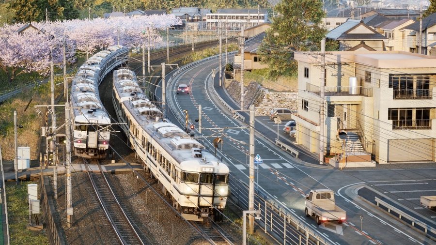 Hayamori Railway and Kofuku Railway. Sakura in spring. Built by one developer in Surabaya.&nbsp;