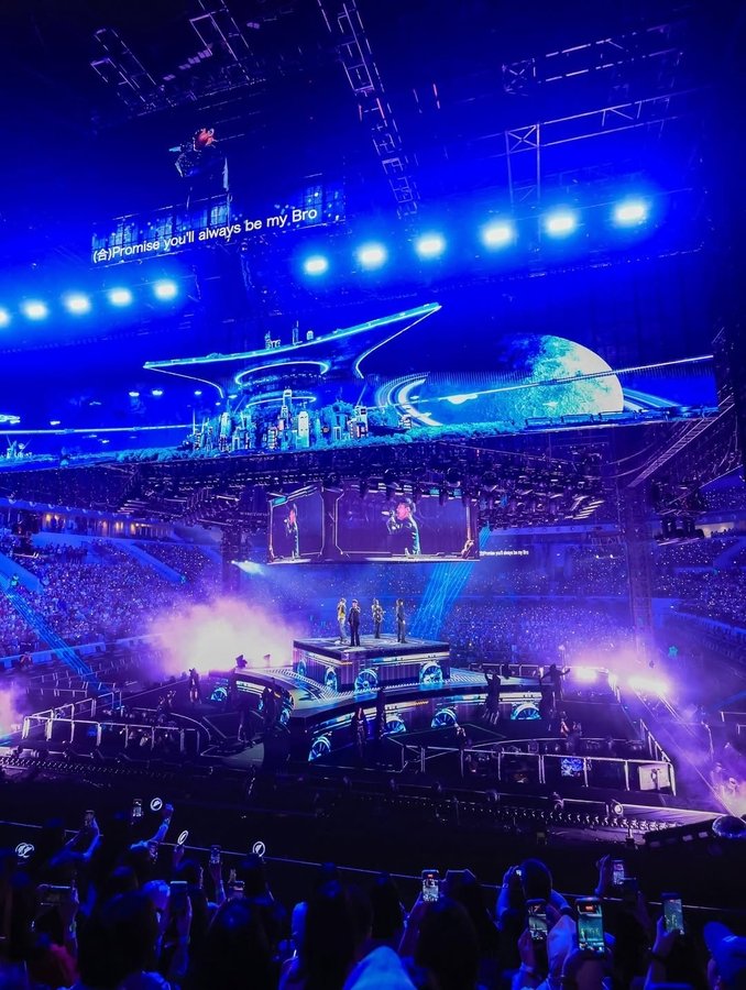 The Four-Point Star Stage, Indonesia Arena, May 2026. Every direction was the front row.