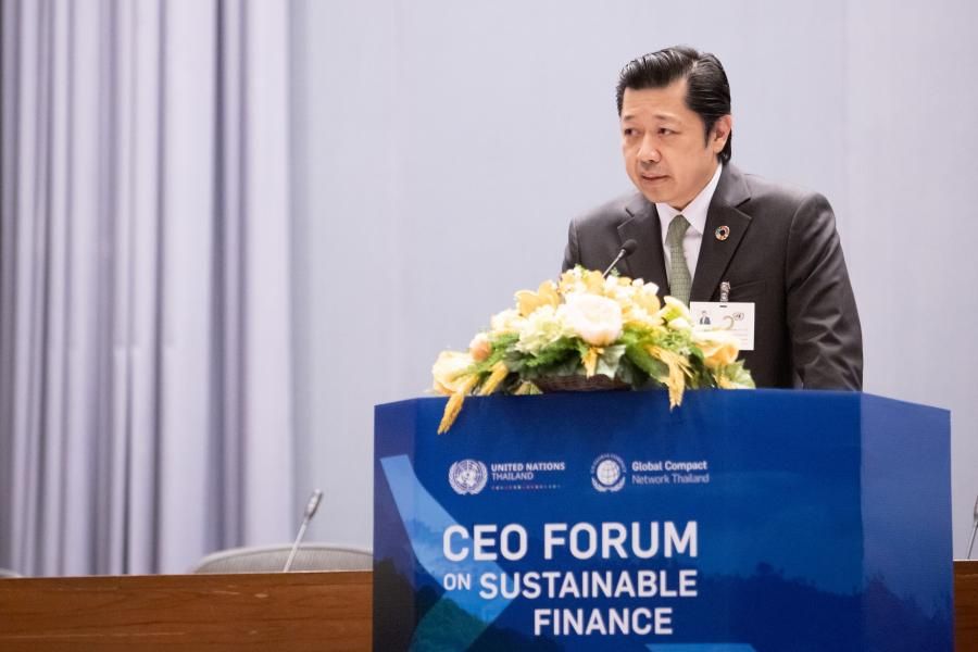CHIVA-SOM'S CEO SPEAKS AT UN GLOBAL COMPACT NETWORK THAILAND'S CEO FORUM ON SUSTAINABLE FINANCE 