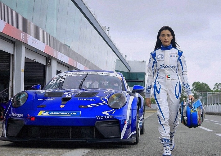 AMNA AL QUBAISI IS MAKING HISTORY AS THE FIRST WOMAN TO COMPETE IN THE PRO CLASS OF THE PORSCHE CARRERA CUP ASIA