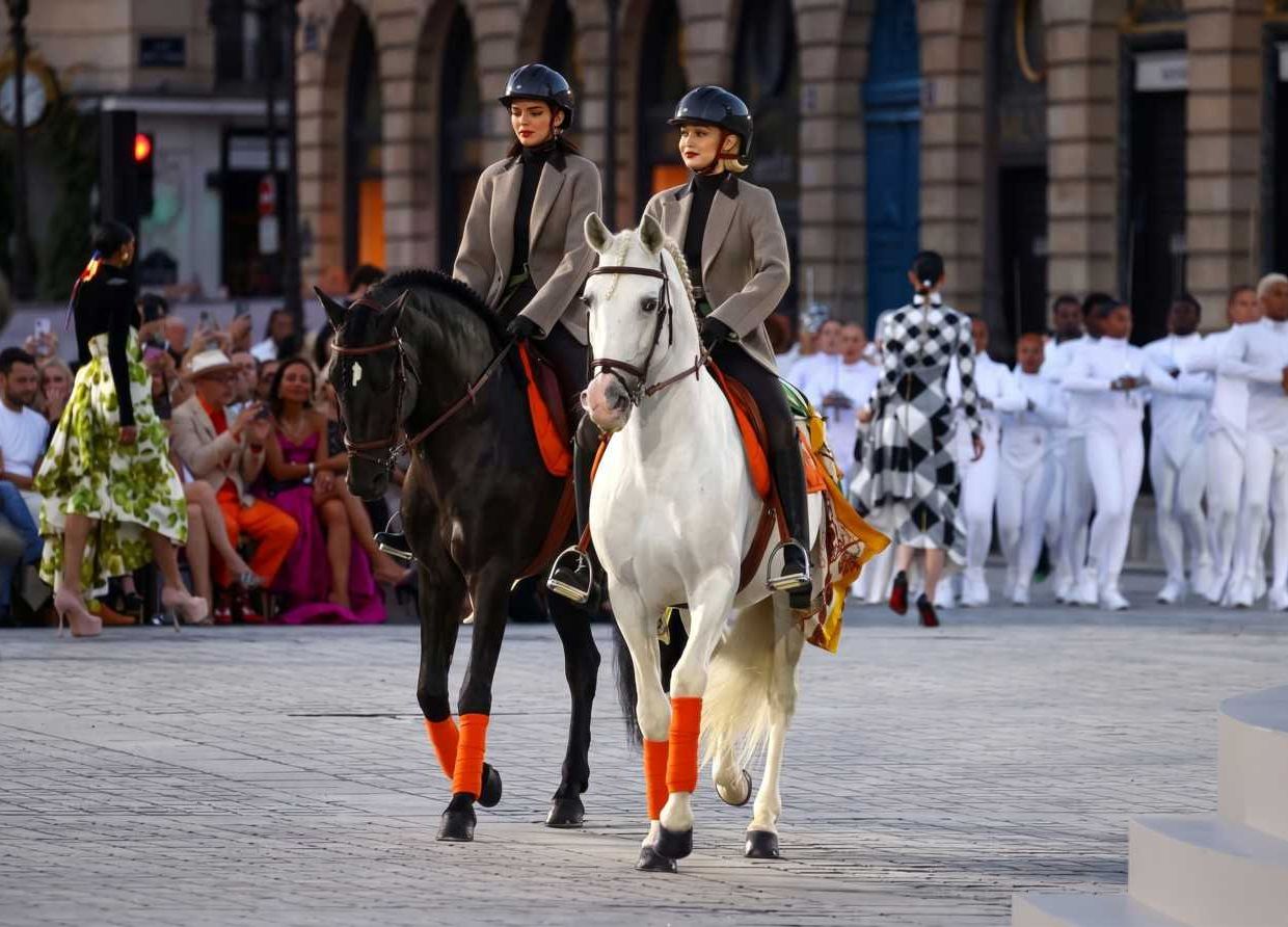 KENDALL JENNER AND GIGI HADID SHINE ON HORSEBACK AT VOGUE WORLD, PARIS