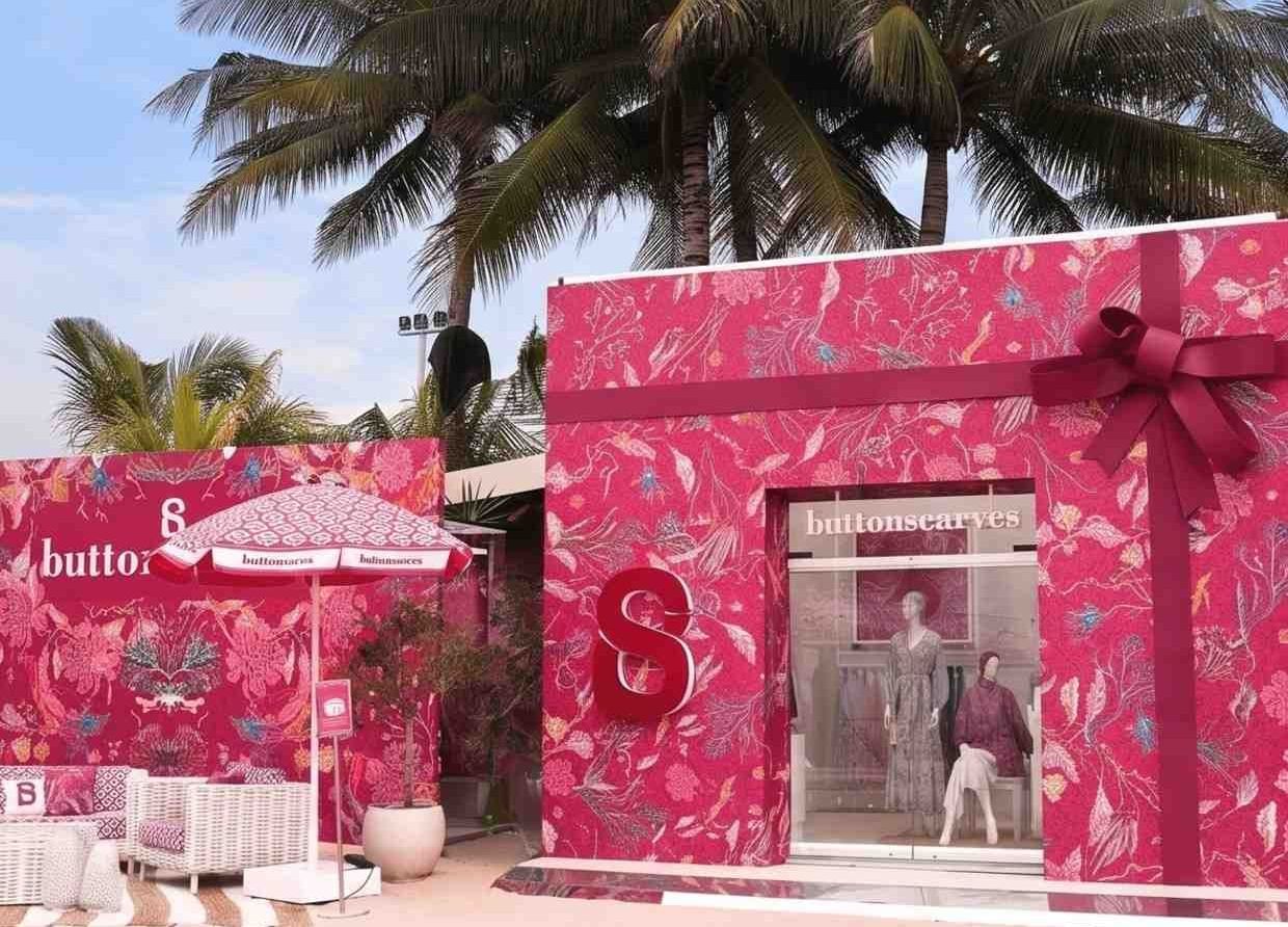 BUTTONSCARVES HOSTS TROPICAL PARADISE POP-UP STORE: A FUSION OF FASHION AND EXPERIENCE IN TWO COUNTRIES