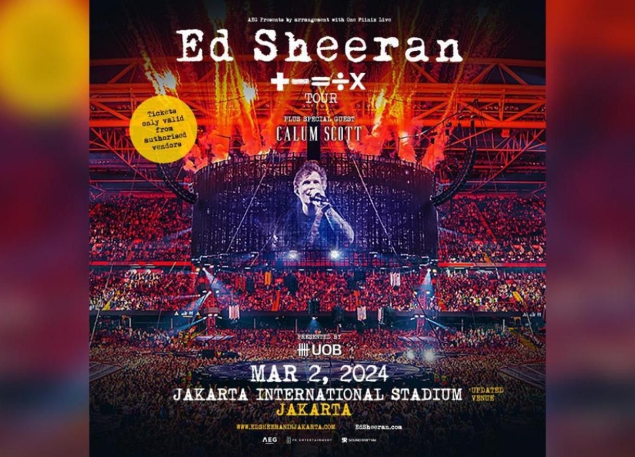 SPECTACULAR CONCERT EXPERIENCE: ED SHEERAN'S + - = ÷ X TOUR 2024 IN JAKARTA