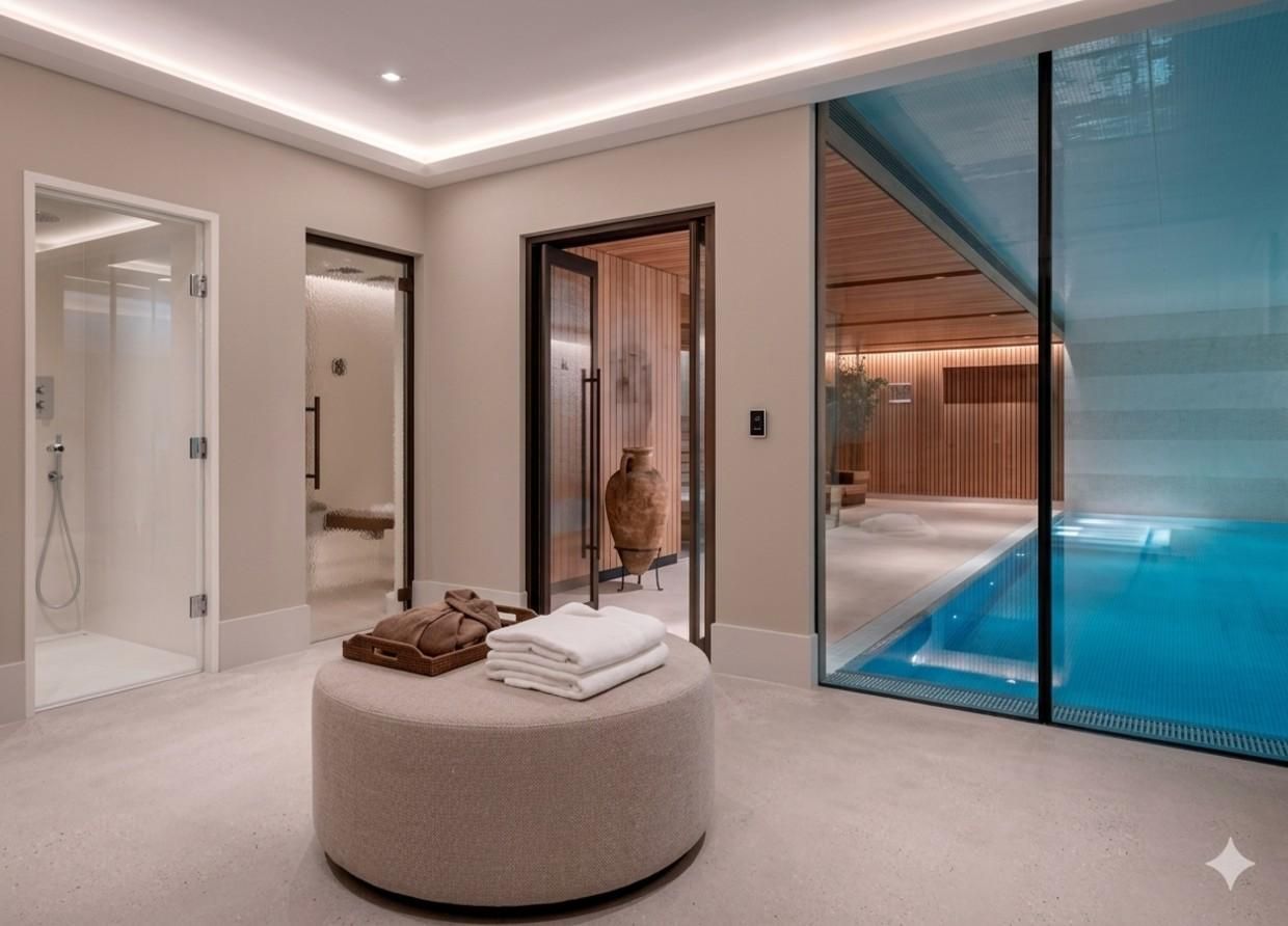 UNVEILING THE URBAN OASIS: CHELSEA BARRACKS' TOWNHOUSE WITH LARGEST PRIVATE SPA AMENITIES AND TIMELESS LUXURY