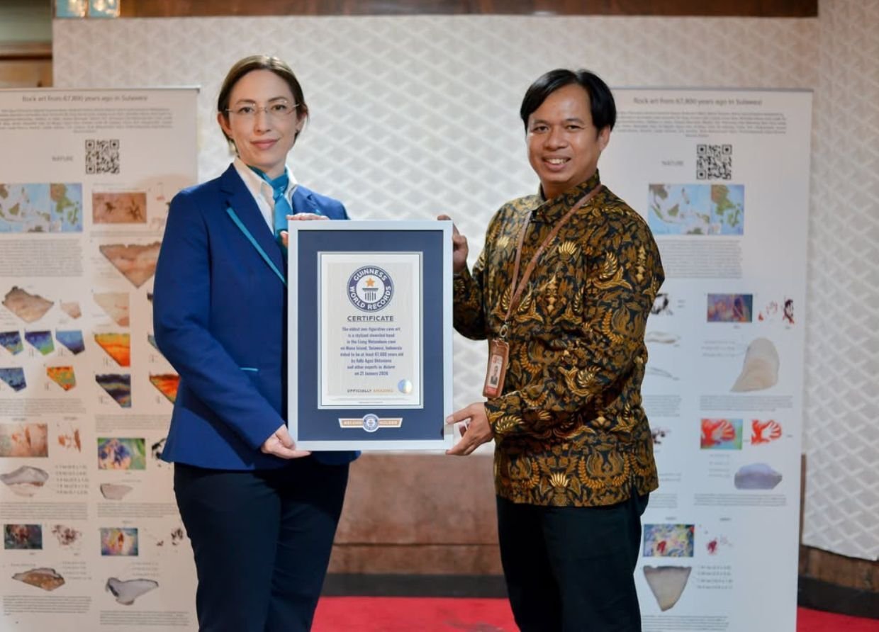 GUINNESS WORLD RECORDS CONFIRMS INDONESIA'S OLDEST CAVE ART