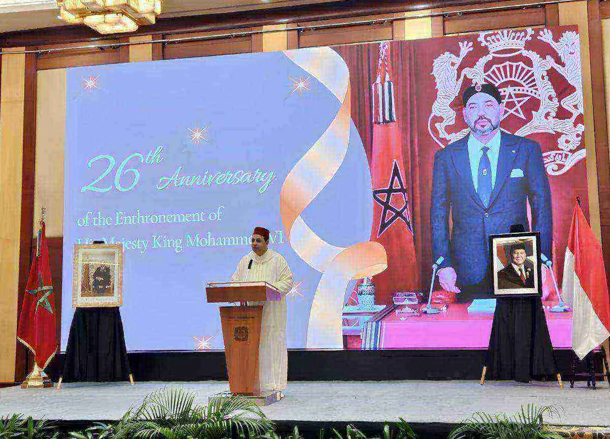 THE SPIRIT OF MOROCCO-INDONESIA FRIENDSHIP ECHOED IN THE 26TH CORONATION ANNIVERSARY OF KING MOHAMMED VI