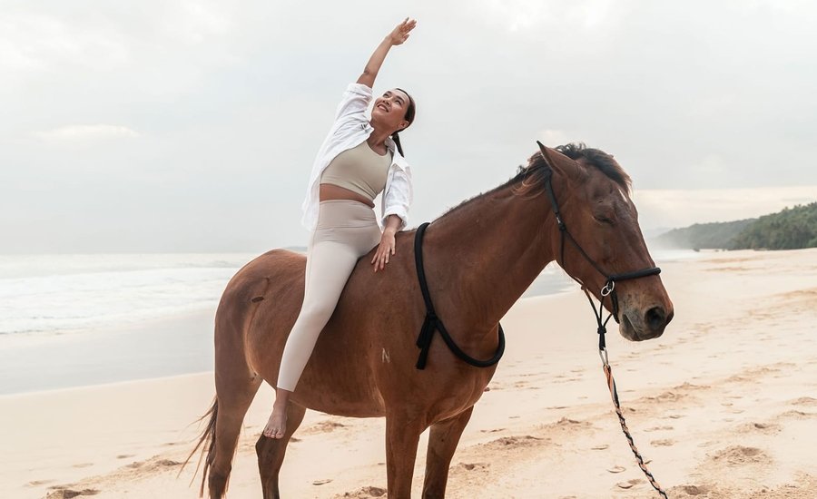 The Maldives has sunrise yoga. NIHI Sumba has sunrise yoga with horses.